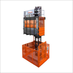 Single-Cage Rack-and-Pinion Construction Material Hoist with 30 m Mast Package